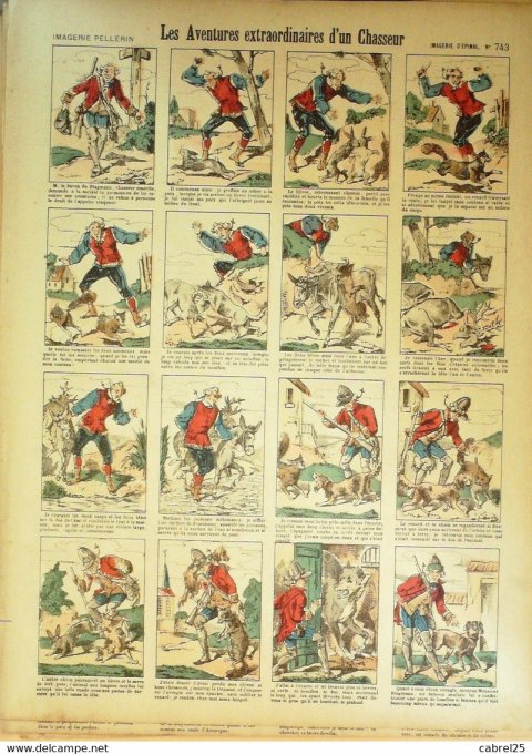 Les Aventures Extraordinaires d'un Chasseur (Pellerin d'epinal)