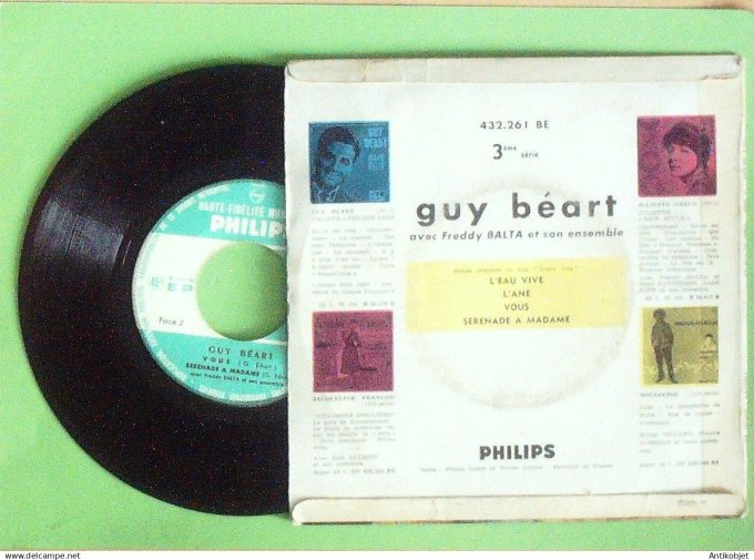 Béart Guy 45T EP L'eau vive 2 1958