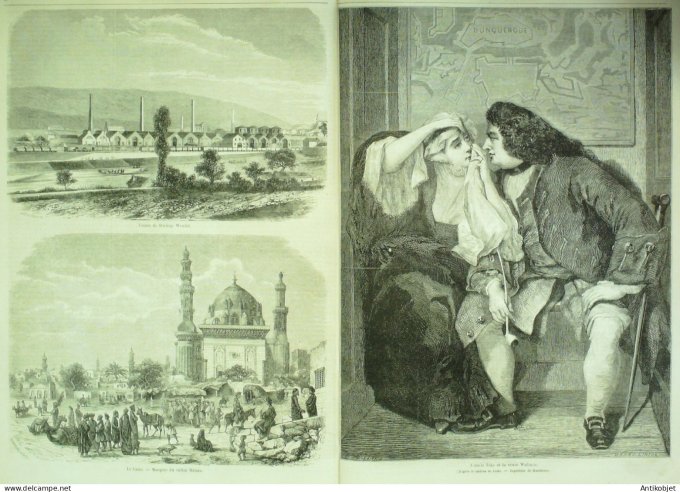 Le Monde illustré 1857 n° 30 Caire Sultan Hassan Ferté-Bernard (72) Stirling Wendel (57) Inde Luknow
