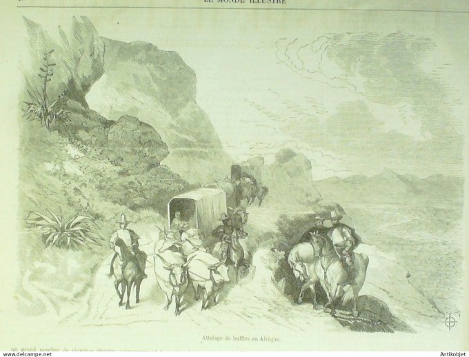 Le Monde illustré 1857 n° 30 Caire Sultan Hassan Ferté-Bernard (72) Stirling Wendel (57) Inde Luknow