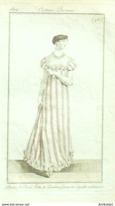 Costume Parisien 1809 # 961 (eau forte) Parure de Corail
