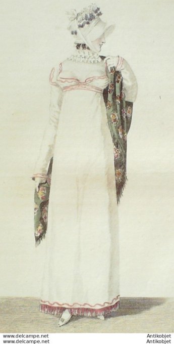 Costume Parisien 1811 # 1138 Chapeau de Lévantine & Lilas