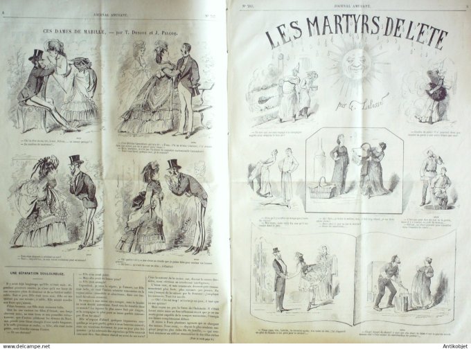 Le Journal Amusant 1870 #  757 Ces dames de Mabille par Denoue et Pelcoq,
