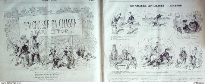 Le Journal Amusant 1880 # 1260 Ce que disent les betes par Randon