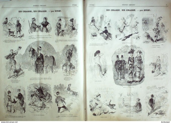 Le Journal Amusant 1880 # 1260 Ce que disent les betes par Randon