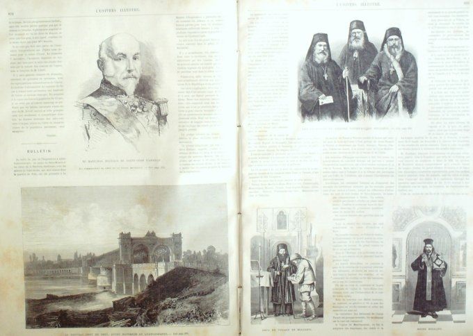 L'Univers illustré 1869 # 772 Espagne Valence Allemagne Mannheim Ludwigshafen Balgarie La Havane