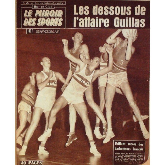 Miroir des Sports 1959 n° 772 16/11 LAPEBIE NOYELLE ALTIG FRANCE TCHEQUE GUILLAS