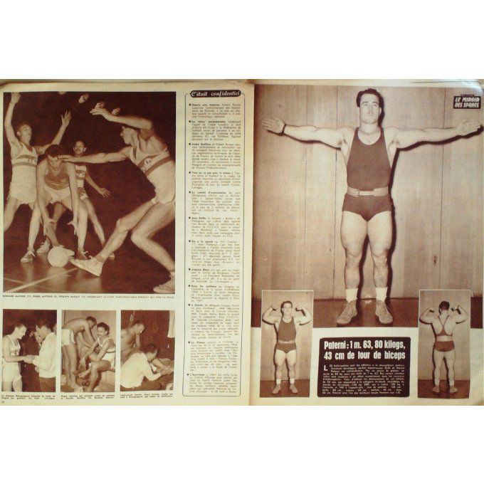 Miroir des Sports 1959 n° 772 16/11 LAPEBIE NOYELLE ALTIG FRANCE TCHEQUE GUILLAS