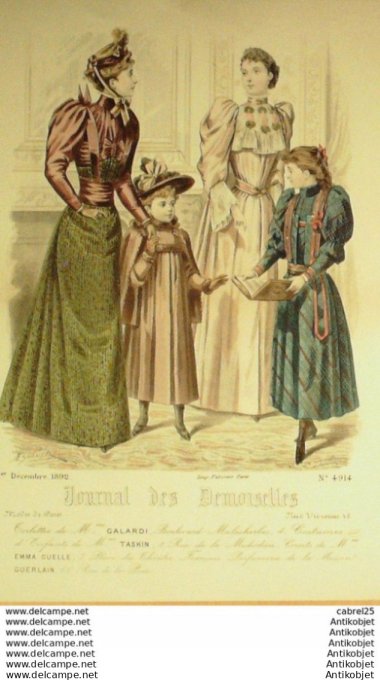 Journal de Demoiselles 1892 # 4914 (Maison Gallardi)