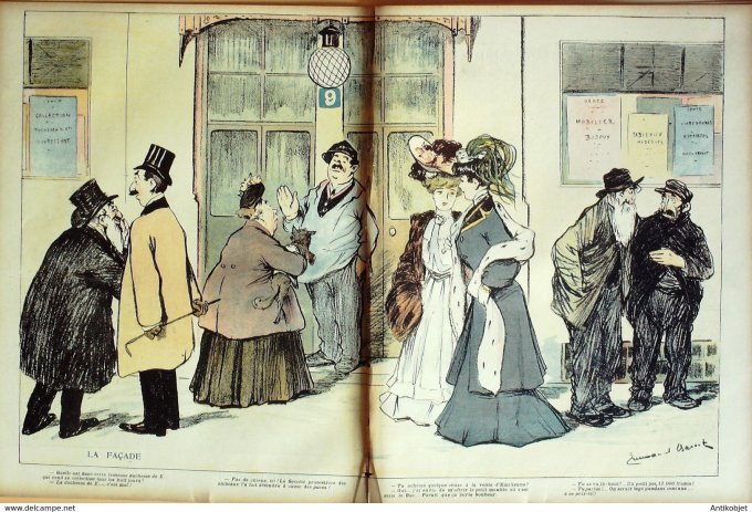 L'Assiette au beurre 1905 # 216 L'hôtel des ventes Barcet
