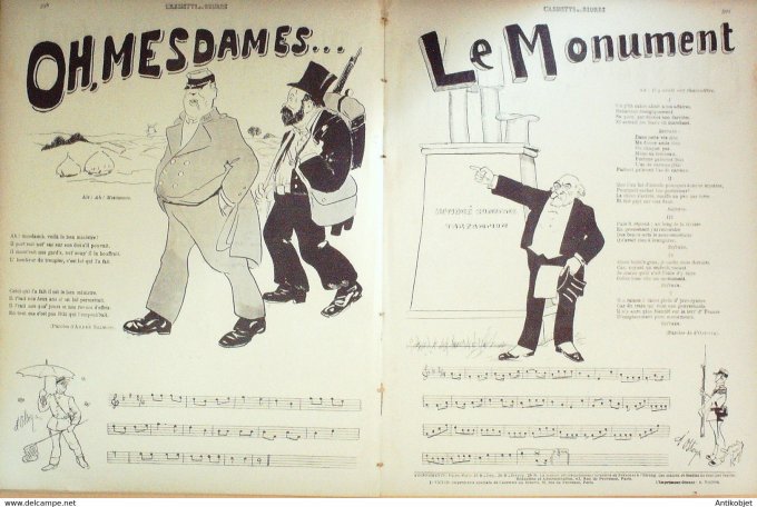 L'Assiette au beurre 1910 n°493 Concours de chansons de route Ostoya