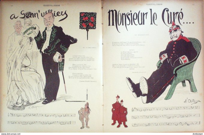 L'Assiette au beurre 1910 # 493 Concours de chansons de route Ostoya