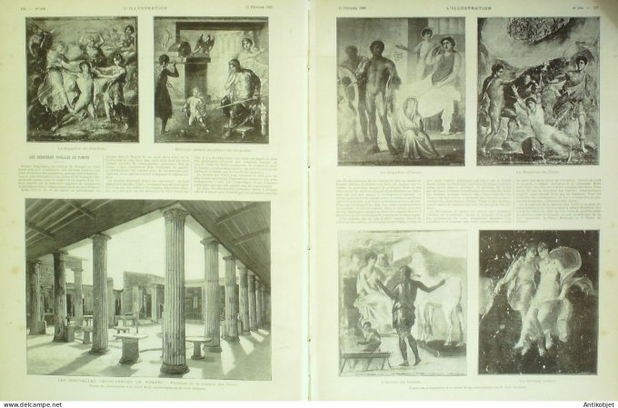 L'illustration 1896 n°2764 Ambroise Thomas Abyssinie Empereur Ménélik Italie Pompéi Thiers (63) Nice