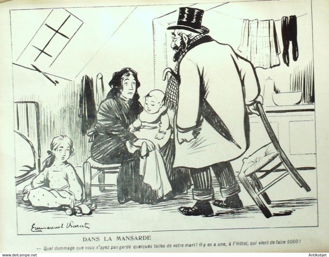 L'Assiette au beurre 1905 # 216 L'hôtel des ventes Barcet