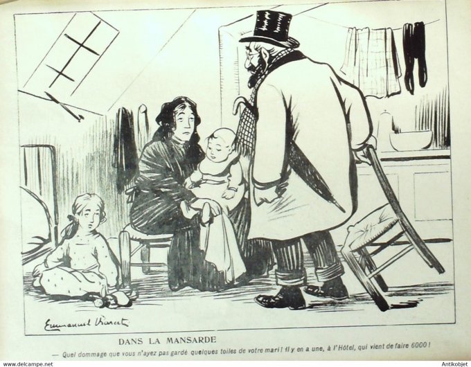 L'Assiette au beurre 1905 n°216 L'hôtel des ventes Barcet