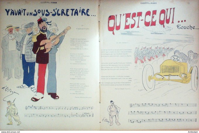 L'Assiette au beurre 1910 n°493 Concours de chansons de route Ostoya