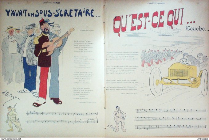 L'Assiette au beurre 1910 # 493 Concours de chansons de route Ostoya