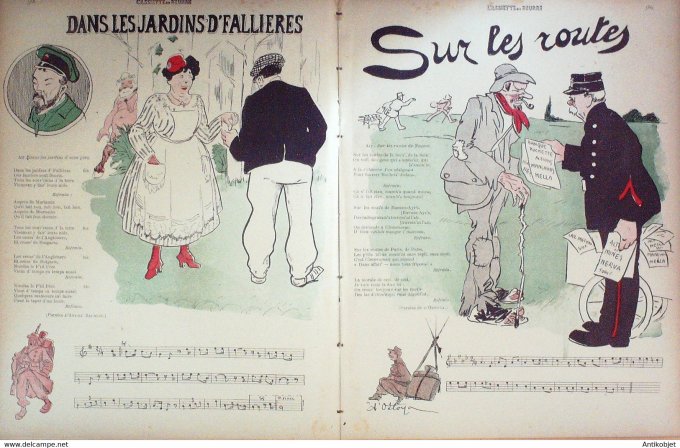 L'Assiette au beurre 1910 # 493 Concours de chansons de route Ostoya