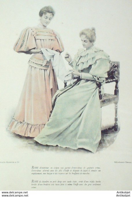 La Mode pratique 1894 # 01 Robes de crépon et soie