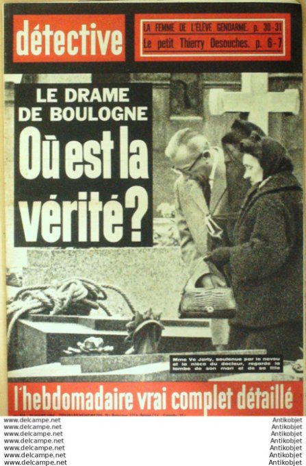 Détective 1964 # 925 Clermont-Ferrand Domerat Villiers St-Orien Ardon Figeac Mulhouse