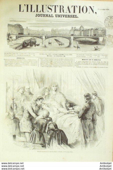 L'Illustration 1850 n°399 Belgique BRUGES Syrie CHASSE SAUMUR (49) VERSAILLES (78)