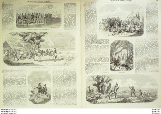 L'Illustration 1850 n°399 Belgique BRUGES Syrie CHASSE SAUMUR (49) VERSAILLES (78)