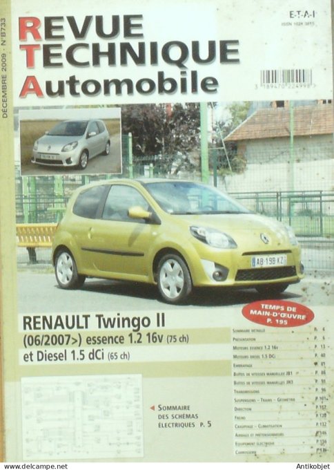 Revue Tech. Automobile 2009 n°B733 Renault Twingo II