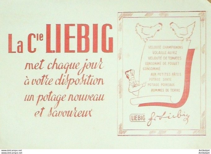 Buvard Liebig Potages