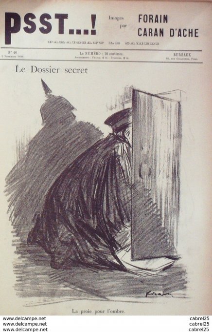 PSST 1898 n°40-Caran d'Ache,Forain-A L'INSTAR de VACHER