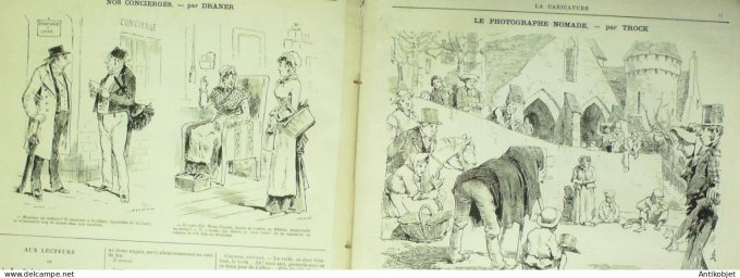 La Caricature 1883 #159 Résolutions de cette année Robida V.Sardou Caran d'Ache Trock Draner