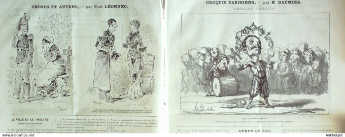 Le Journal Amusant 1880 # 1234 Theatre Jean de Nivelle par Gondinet dessins Stop