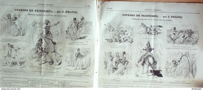 Le Journal Amusant 1880 # 1234 Theatre Jean de Nivelle par Gondinet dessins Stop