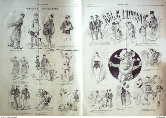 Le Journal Amusant 1884 # 1430 Messieurs les cochers par Mars