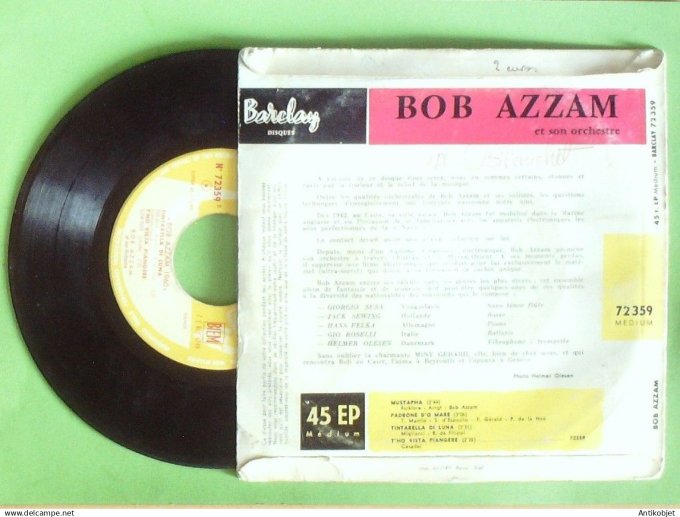 Azzam Bob 45 EP Padrone d'o Mare 1963