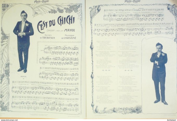 Paris qui chante 1904 n° 65 Drunzer Mayol Guilbert Vilbert Villepré Dufleuve