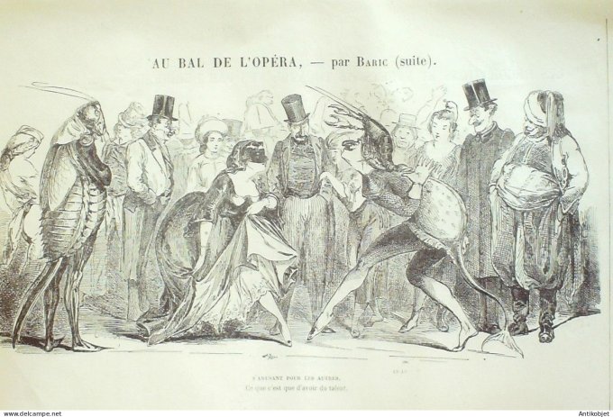Petit journal pour Rire 1866 # 576 Au Bal de l'Opera Baric