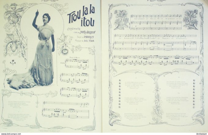 Paris qui chante 1904 #65 Drunzer Mayol Guilbert Vilbert Villepré Dufleuve