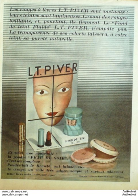Publicite Cosmetique L.T.Piver 1951