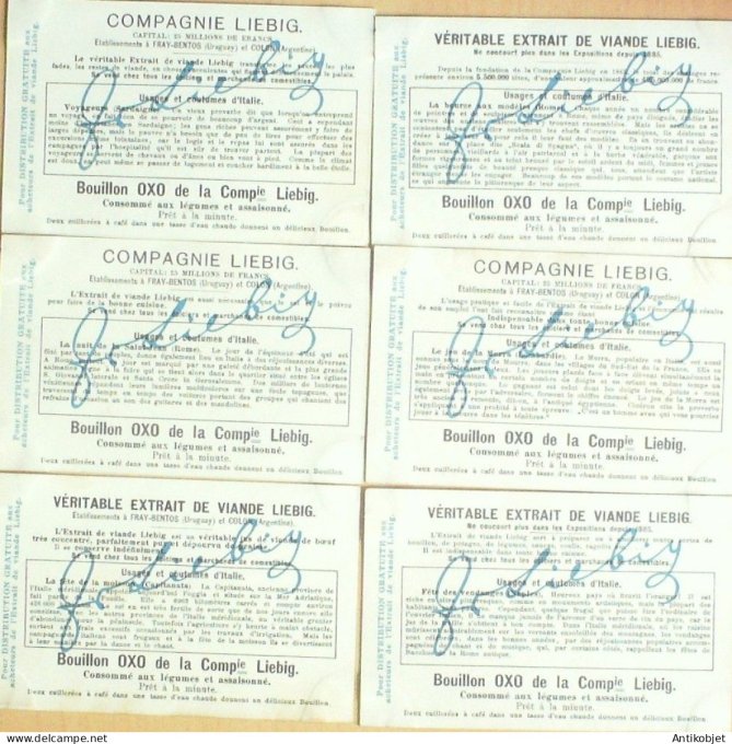 Chromo Liebig Sang  911 Italie scenes (1907)