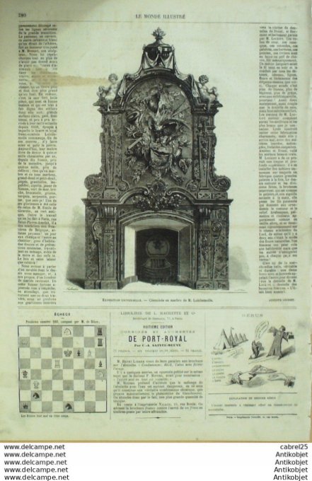 Le Monde illustré 1867 n°551 Hyeres (83) Gapo Tourcoing (59) Marché Aux Bestiaux Tourcoing (59) Sèvr