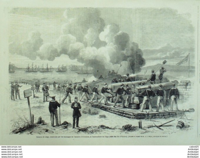 Le Monde illustré 1867 n°551 Hyeres (83) Gapo Tourcoing (59) Marché Aux Bestiaux Tourcoing (59) Sèvr