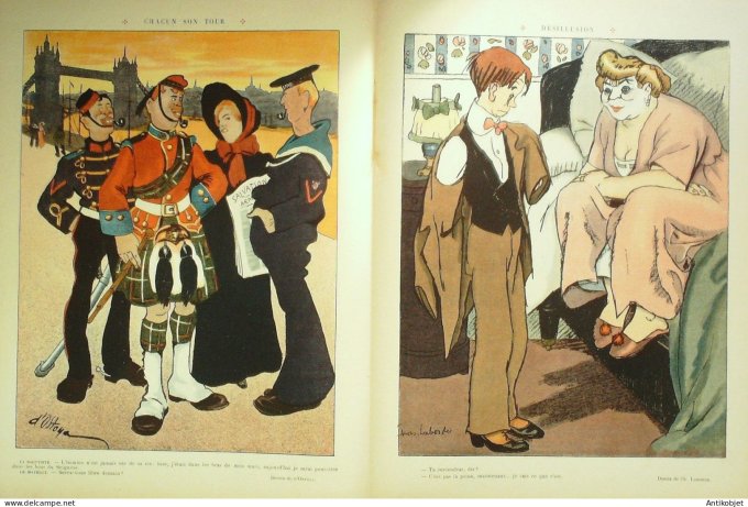 Le Rire 1912-11-30 # 513 Journal humoristique Ed.Originale Desilusion