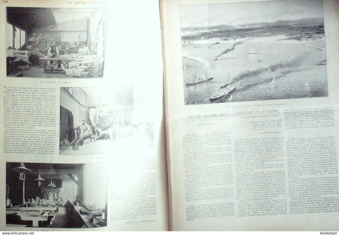 Le Monde illustré 1899 n°2224 Anvers Belgica Afrique-Sud Ladysmith mission Bretonnet Arcachon (33)