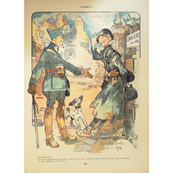 La Baionnette 1916 n°077 (On les aura) FABIANO TOCHE JOBBE DUVAL FLEURAC