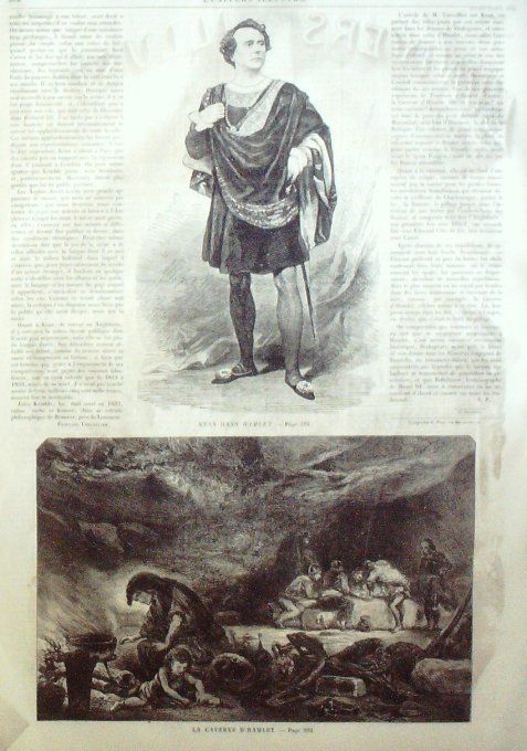 L'Univers illustré 1859 #  77 Jappon Yeddo Constantinople bachi-bouzouks Hamlet