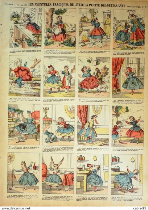 Les Aventures Tragiques  de Julie La Petite Desobeissante (Pellerin d'epinal)