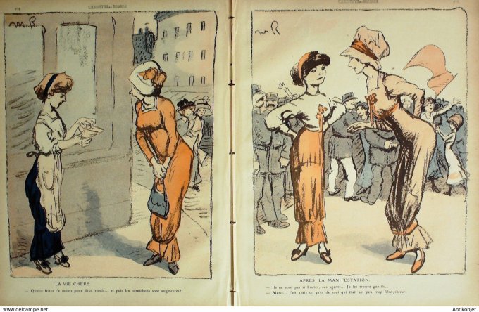 L'Assiette au beurre 1910 n°494 Les Midinettes Révolutionnaires Radiguet