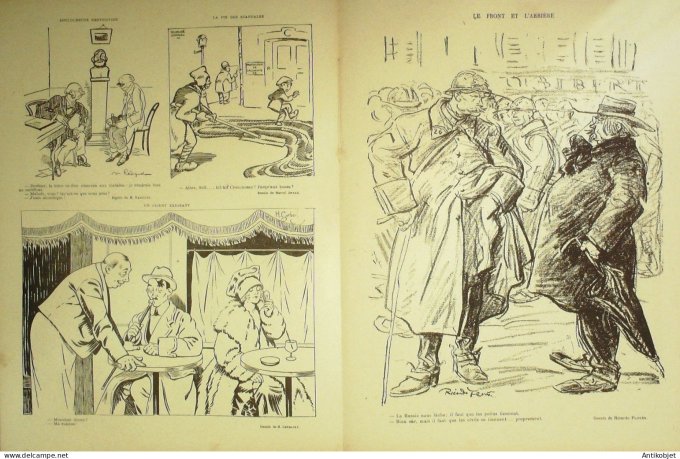 Le Rire Rouge 1917-12-22 # 162 Journal humoristique Ed.Originale Ersatz