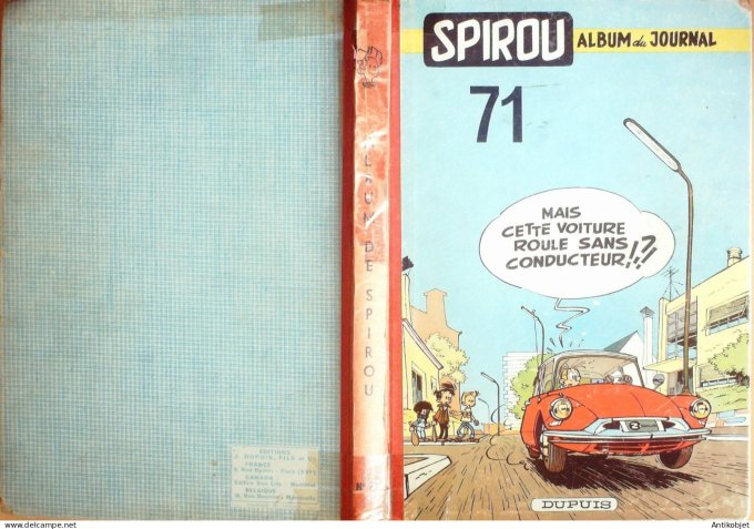 Album Spirou 71 Dupuis (n°1092-1102) 1959 (19-03 au 28-05) Eo complet