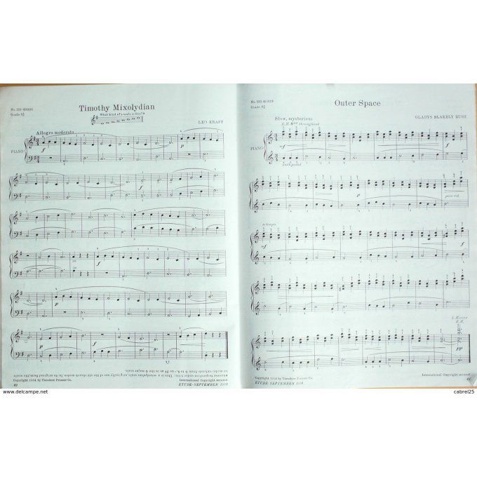 Etude Harp/Orgue 1954